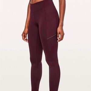 Lululemon Women’s High-Waisted Dark Adobe Leggings